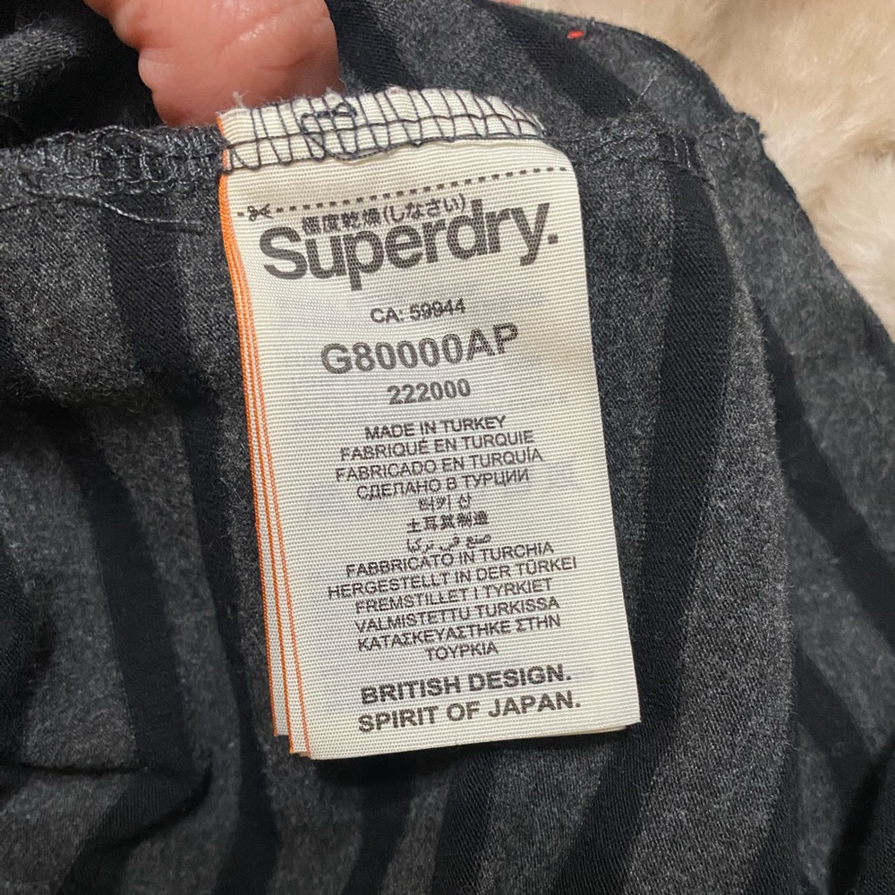 SUPERDRY long sleeve striped mini dress - Picture 8 of 9